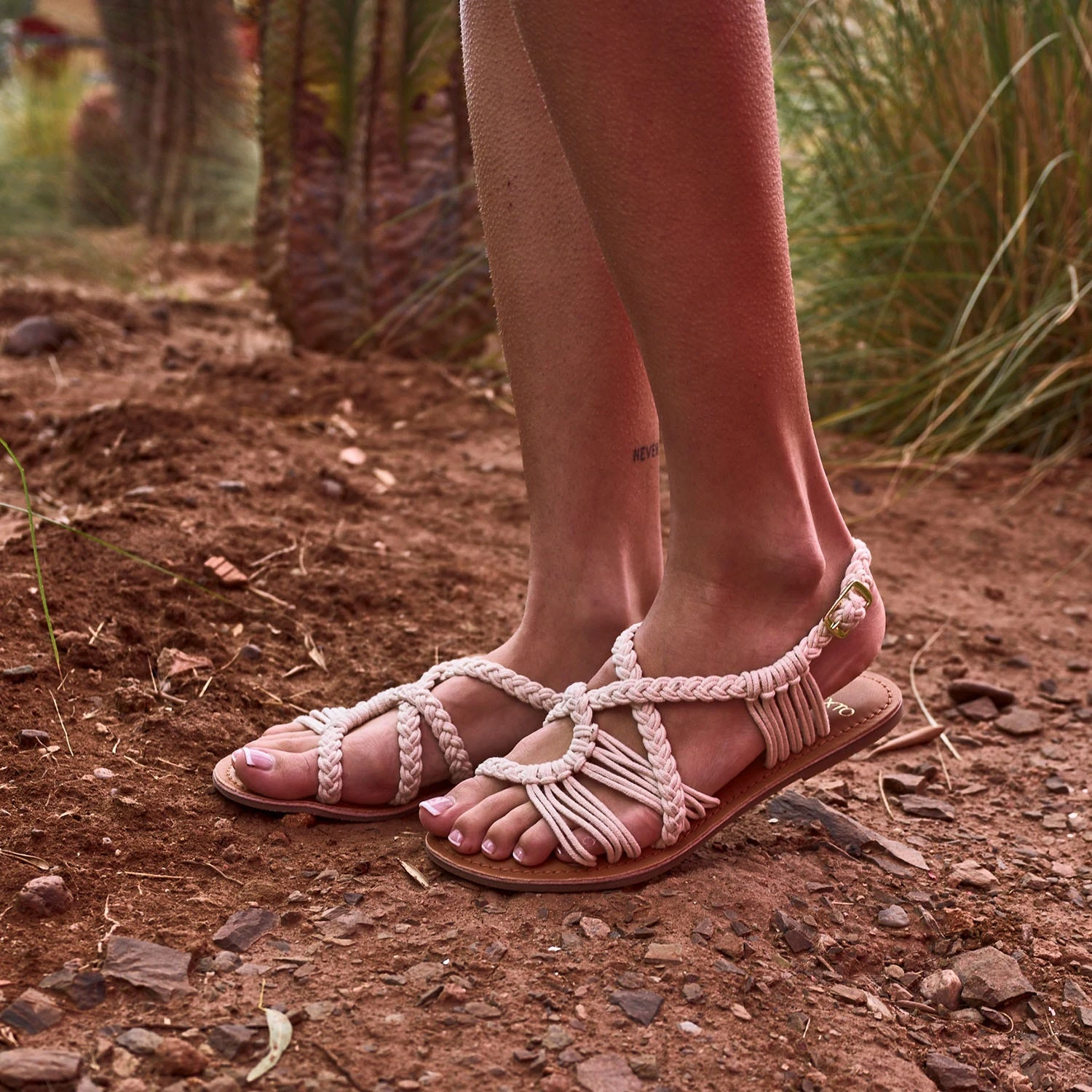 Sandale TEXTO écrue éco-conçue En Macramé 8 Sandale TEXTO écrue éco-conçue En Macramé – Image 6