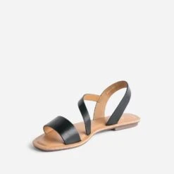 Sandale Noire Plate -Boutique Caprice WWWERM 10385760157 2