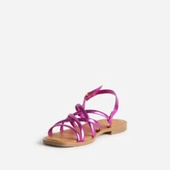 Sandale Plate TEXTO Rose Métallisé -Boutique Caprice WWWERM 10385760172 2