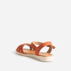 Sandale Orange En Cuir Velours -Boutique Caprice WWWERM 10385760311 3