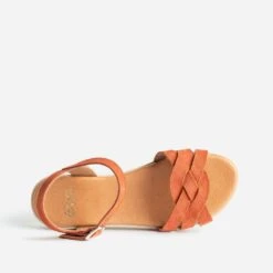 Sandale Orange En Cuir Velours -Boutique Caprice WWWERM 10385760311 4