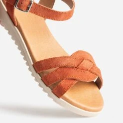 Sandale Orange En Cuir Velours -Boutique Caprice WWWERM 10385760311 5