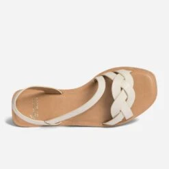 Sandale Beige Clair à Bride Tressée -Boutique Caprice WWWERM 10385760363 3