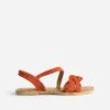 Sandale Orange Foncé En Cuir Velours -Boutique Caprice WWWERM 10385760403 0