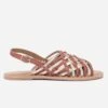 Sandale TEXTO Terracotta Et Dorée En Cuir -Boutique Caprice WWWERM 10385760606 0