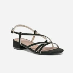 Sandale Noire Et Dorée à Petit Talon 10 Sandale Noire Et Dorée à Petit Talon -Boutique Caprice WWWERM 10385760907 1