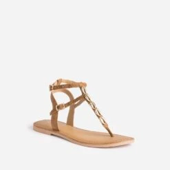 Sandale-tong TEXTO Marron En Cuir Velours à Coquillages 8 Sandale-tong TEXTO Marron En Cuir Velours à Coquillages -Boutique Caprice WWWERM 10385760948 1