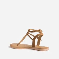 Sandale-tong TEXTO Marron En Cuir Velours à Coquillages 10 Sandale-tong TEXTO Marron En Cuir Velours à Coquillages -Boutique Caprice WWWERM 10385760948 3