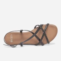 Sandale Noire En Cuir -Boutique Caprice WWWERM 10385761166 3