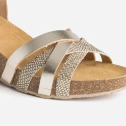 Sandale Compensée Anatomique Dorée En Cuir 13 Sandale Compensée Anatomique Dorée En Cuir -Boutique Caprice WWWERM 10385920287 5