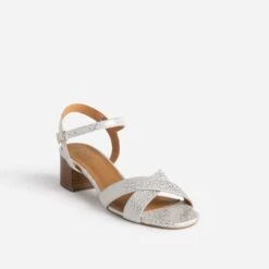 Sandale ERAM FLEX écrue En Cuir Détails Dorés -Boutique Caprice WWWERM 10386330002 1