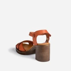 Sandale Orange Foncé éco-conçue En Cuir -Boutique Caprice WWWERM 10386330029 3