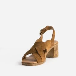 Sandale Marron En Cuir Velours -Boutique Caprice WWWERM 10386330057 2