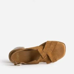 Sandale Marron En Cuir Velours -Boutique Caprice WWWERM 10386330057 4