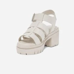 Sandale Crantée TEXTO écrue à Brides Embossées Effet Croco -Boutique Caprice WWWERM 10386330525 2