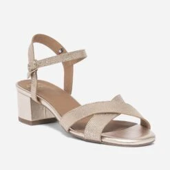 Sandale ERAM FLEX Dorée En Cuir Effet Python -Boutique Caprice WWWERM 10386330537 1