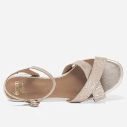 Sandale ERAM FLEX Dorée En Cuir Effet Python -Boutique Caprice WWWERM 10386330537 3