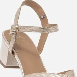 Sandale ERAM FLEX Dorée En Cuir Effet Python -Boutique Caprice WWWERM 10386330537 4