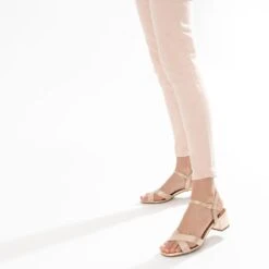 Sandale ERAM FLEX Dorée En Cuir Effet Python -Boutique Caprice WWWERM 10386330537 6