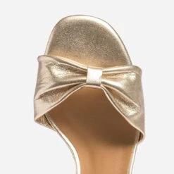 Sandale ERAM FLEX Dorée En Cuir à Nœud -Boutique Caprice WWWERM 10386330539 4