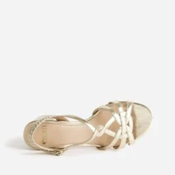 Sandale Dorée à Brides Entrelacées -Boutique Caprice WWWERM 10386340088 4