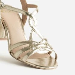 Sandale Dorée à Brides Entrelacées -Boutique Caprice WWWERM 10386340088 5