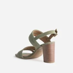 Sandale CAPRICE Kaki En Cuir Velours -Boutique Caprice WWWERM 10386340097 3