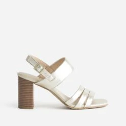 Sandale à Talon CAPRICE Dorée En Cuir