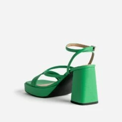 Sandale TEXTO Verte à Talon Flare -Boutique Caprice WWWERM 10386340100 3