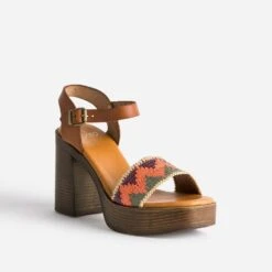 Sandale TEXTO à Talon Et Bride Multicolore -Boutique Caprice WWWERM 10386340128 1