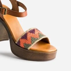 Sandale TEXTO à Talon Et Bride Multicolore -Boutique Caprice WWWERM 10386340128 5