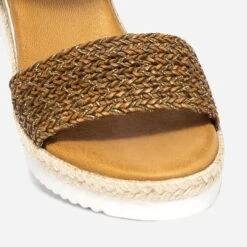 Sandale Cognac En Cuir Avec Bride Tressée -Boutique Caprice WWWERM 10386420500 4