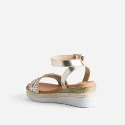 Sandale Or En Cuir -Boutique Caprice WWWERM 10386420537 3