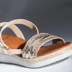 Sandale Or En Cuir -Boutique Caprice WWWERM 10386420537 6