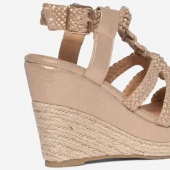 Sandale Compensée TEXTO Beige Irisée -Boutique Caprice WWWERM 10386420561 4