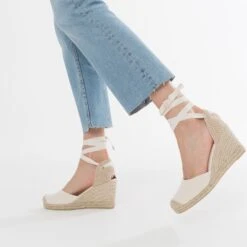 Espadrille Compensée écrue -Boutique Caprice WWWERM 10386420576 10