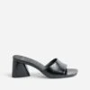 Mule TEXTO Noire à Talon Triangle -Boutique Caprice WWWERM 10386550001 0