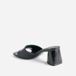 Mule TEXTO Noire à Talon Triangle -Boutique Caprice WWWERM 10386550001 3