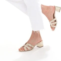 Mule TEXTO Or Tressée -Boutique Caprice WWWERM 10386550147 10