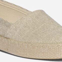 Espadrille Beige Pailleté Or En Toile -Boutique Caprice WWWERM 10388500071 5