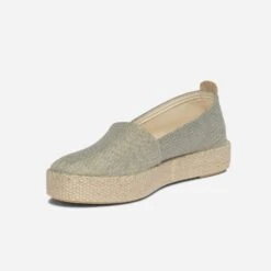 Espadrille Vert Pailleté Or En Toile 12 Espadrille Vert Pailleté Or En Toile -Boutique Caprice WWWERM 10388500072 2