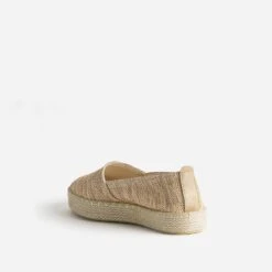 Espadrille Beige Textile Tressé Rayé -Boutique Caprice WWWERM 10388500073 3