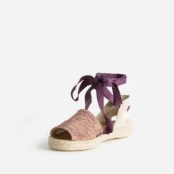 Espadrille Violet, Corail, Blanc En Textile -Boutique Caprice WWWERM 10388500074 2