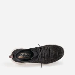 Tennis SKECHERS Noire Pailletée Cuivrée Effet Mesh -Boutique Caprice WWWERM 10881390275 4