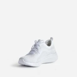 Tennis SKECHERS Gris Clair Pailletée Effet Mesh -Boutique Caprice WWWERM 10881390276 2