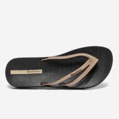 Tong IPANEMA Noire à Brides Asymétriques Beige -Boutique Caprice WWWERM 10888550101 3