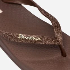 Tong IPANEMA Marron à Brides Pailletées -Boutique Caprice WWWERM 10888550102 5