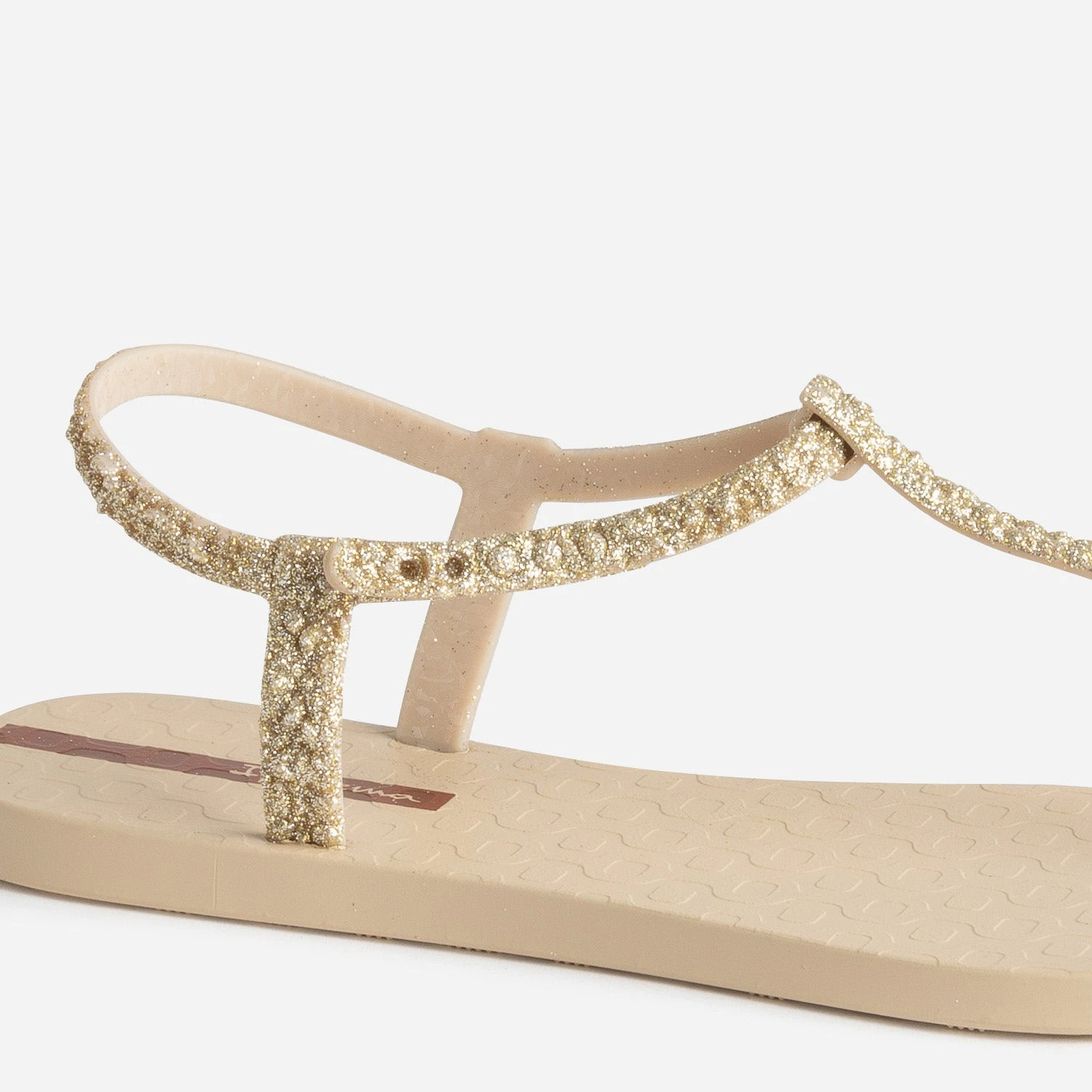 Sandale-tong IPANEMA Beige à Brides Pailletées Or 8 Sandale-tong IPANEMA Beige à Brides Pailletées Or – Image 6